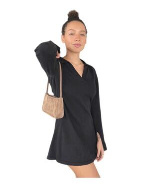 Djerf Avenue Getaway Dress Black Size XS NWT